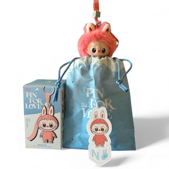 Pop Mart Labubu Pin for Love, Letter N - Picture 2 of 3